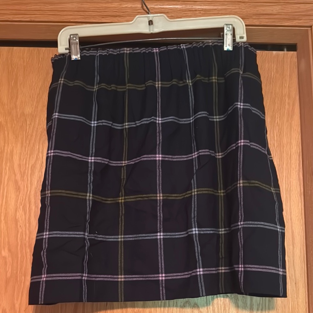 J. Crew Blue Pull-on Pencil Skirt size 14